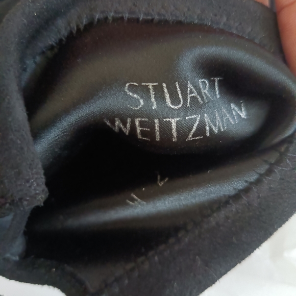 Stuart Weitzman Short sock black boots size 7M suede - Picture 16 of 16